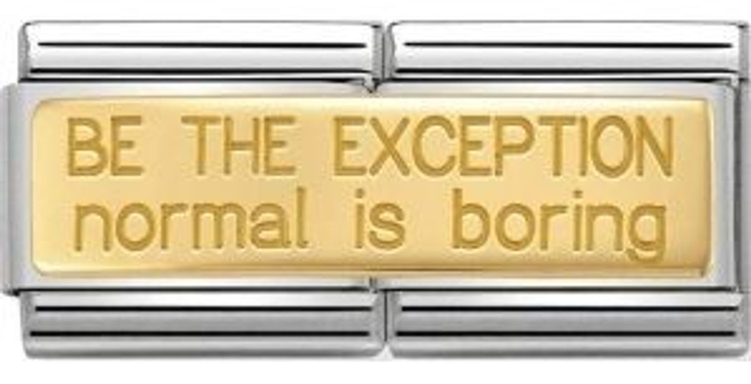 Nomination Double Link 18K zawieszka złoto 'Bądź wyjątkowa' 030710 23 biżuteria nomination nomination zawieszki nomination baza.jpg